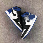Jordan 1 Retro Fragment Black White Blue Sneakers 716371-040