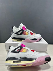 Jordan Air Jordan 4 Retro Comic Sneakers White Black Pink JA1135-100
