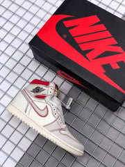 Air Jordan 1 Retro High OG White and Red Sneakers