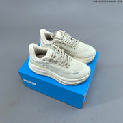HOKA Bondi 9 Low-Top Running Shoes, White, Style 1162012