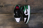 Jordan 1 Low Black Green Sneakers 553558-113