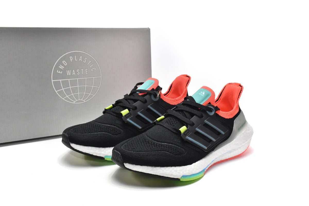 adidas UltraBoost 22 Running Shoes Black Orange GY8681