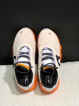 On Cloudmonster Running Shoes in Yellow Tan and Orange