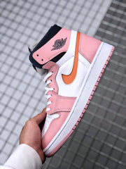 Jordan 1 High Zoom CMFT Pink White Orange Sneakers CT0979-601