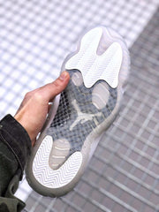 Jordan Air Jordan 11 White Glitter High-Top Sneakers