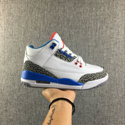 Air Jordan 3 Retro White and Blue Women's Sneakers