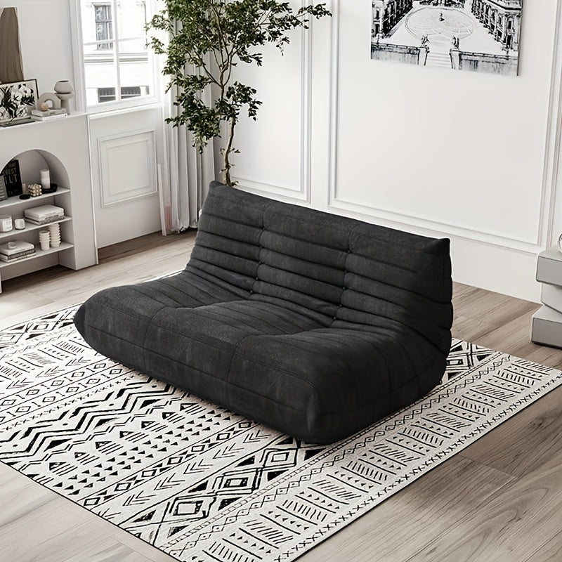 Adult Bean Bag Chair - Teddy Velvet Sofa Bed, Modern and Comfortable Lazy Sofa, Couple Sofa, Armless Cushioned Floor Chair, Suitable for A Variety Of Room Types, Game Sofa, Balcony Tatami, Multi-person Sofa Bed