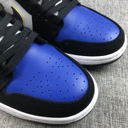 Air Jordan 1 Mid SE Black Purple Yellow Sneakers 852542-005