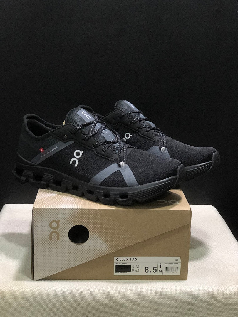 On Cloud X 4 AD Black Sneakers