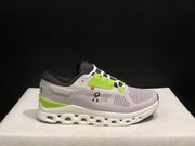 On Cloudstratus 3 Running Shoes, White Grey Green