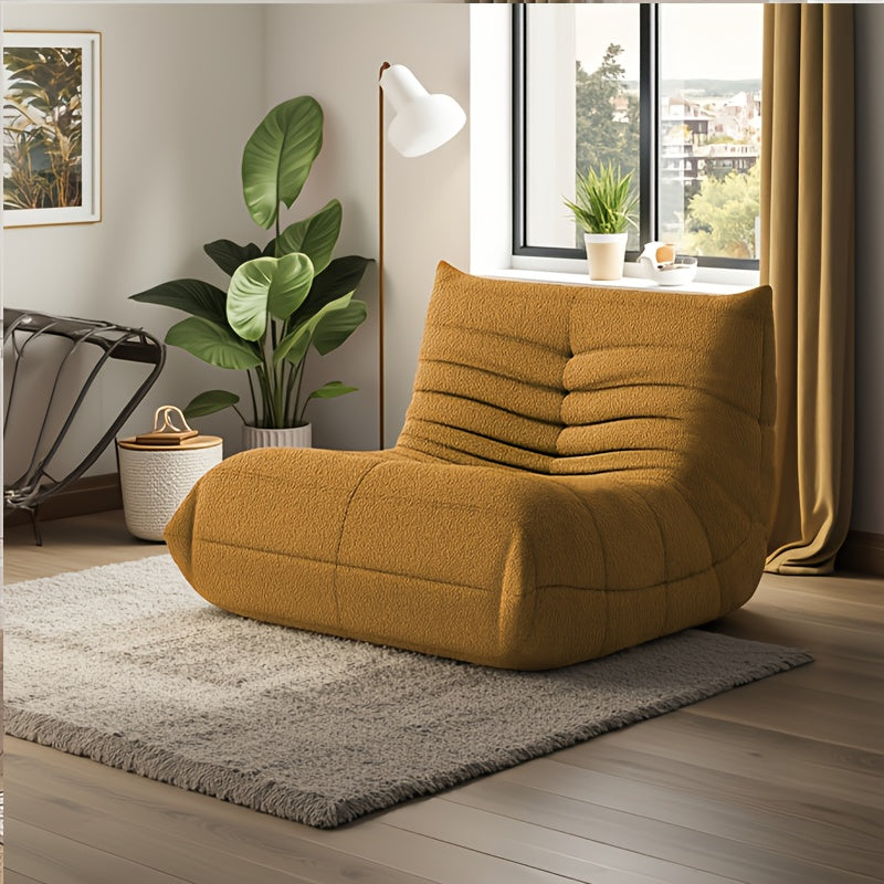 Adult Bean Bag Chair - Teddy Velvet Sofa Bed, Modern and Comfortable Lazy Sofa, Couple Sofa, Armless Cushioned Floor Chair, Suitable for A Variety Of Room Types, Game Sofa, Balcony Tatami, Multi-person Sofa Bed