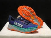 HOKA Speedgoat 6 Trail Running Shoes, Blue and Teal