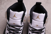 Jordan Air Jordan 12 Reverse Flu Game Sneakers White Black Gold