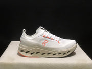 On Cloudsurfer Max Running Shoes Ivory Salmon