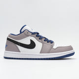 Jordan 1 Low Sneakers White Grey Blue 553558-103
