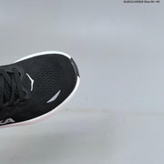 HOKA Bondi 9 Black and White Running Shoes