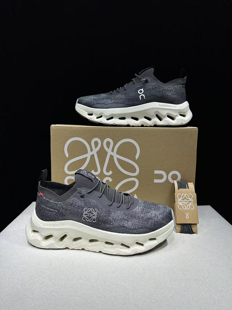 On Cloudtilt Loewe Collaboration Sneakers, Black and White