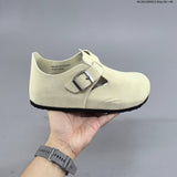 Birkenstock Boston Shearling Clog in Cream Suede