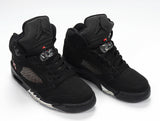 Air Jordan 5 Retro Black Silver High-Top Sneakers AV9175-001