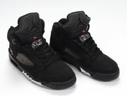 Air Jordan 5 Retro Black Silver High-Top Sneakers AV9175-001