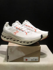 On Cloudsurfer Max Running Shoes Ivory Salmon