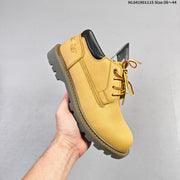 CAT Low-Top Lace-Up Work Boots in Honey Yellow