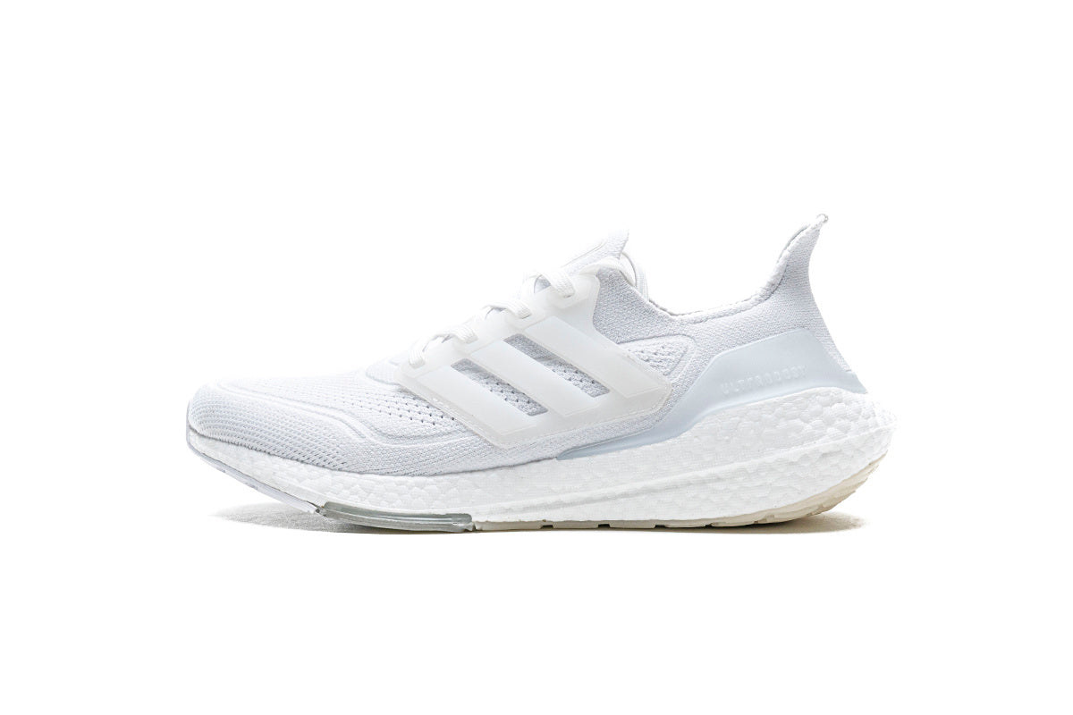 Adidas Ultraboost 21 White Running Sneakers FY0379