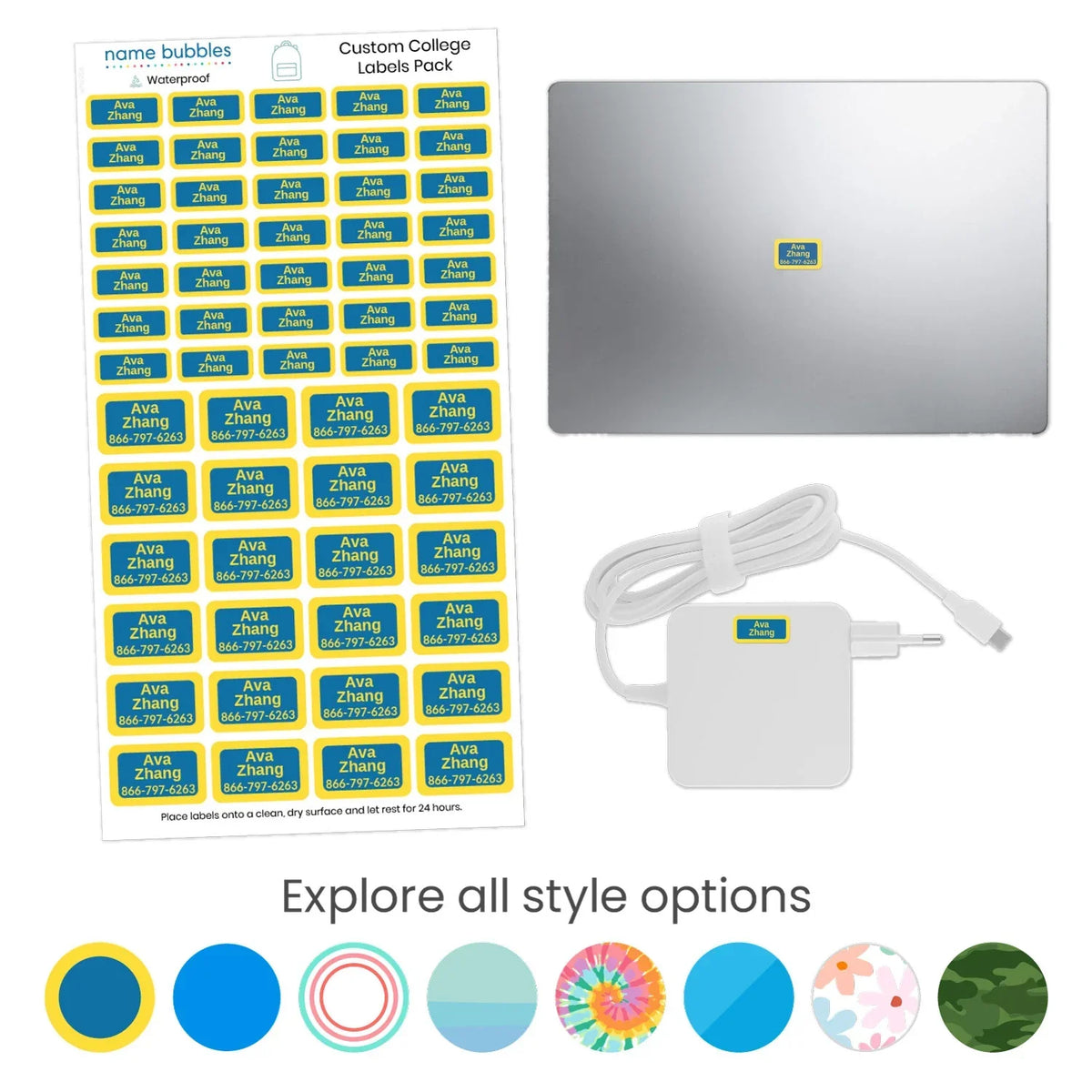 Custom College Labels Pack