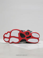Jordan 6-12 Black White Red Sneakers