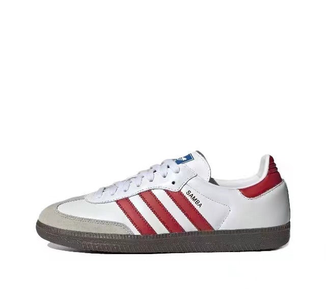 adidas Samba White Red Low-Top Sneakers IG1025