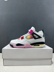 Jordan Air Jordan 4 Retro Comic Sneakers White Black Pink JA1135-100