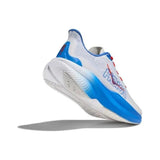 HOKA Mach 6 Road Running Shoes in White and Blue