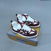Louis Vuitton Trainer-Style Sneakers in Burgundy and White