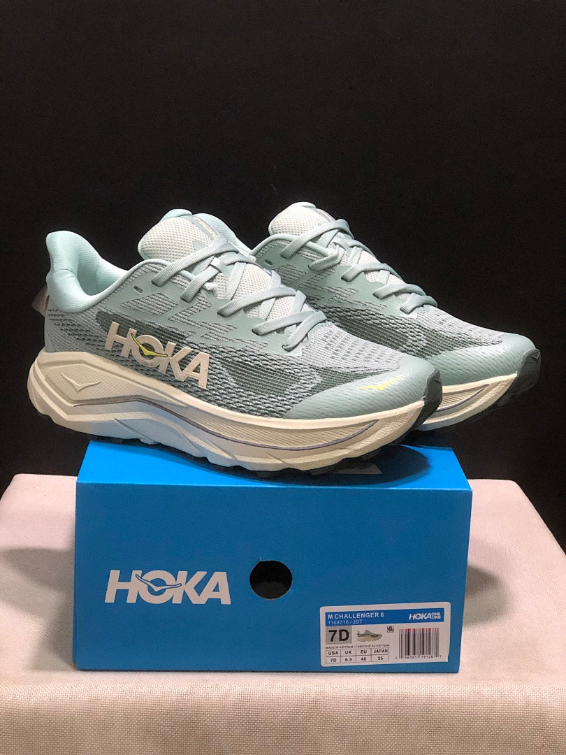 HOKA Challenger 8 Trail Running Shoes, Pale Blue