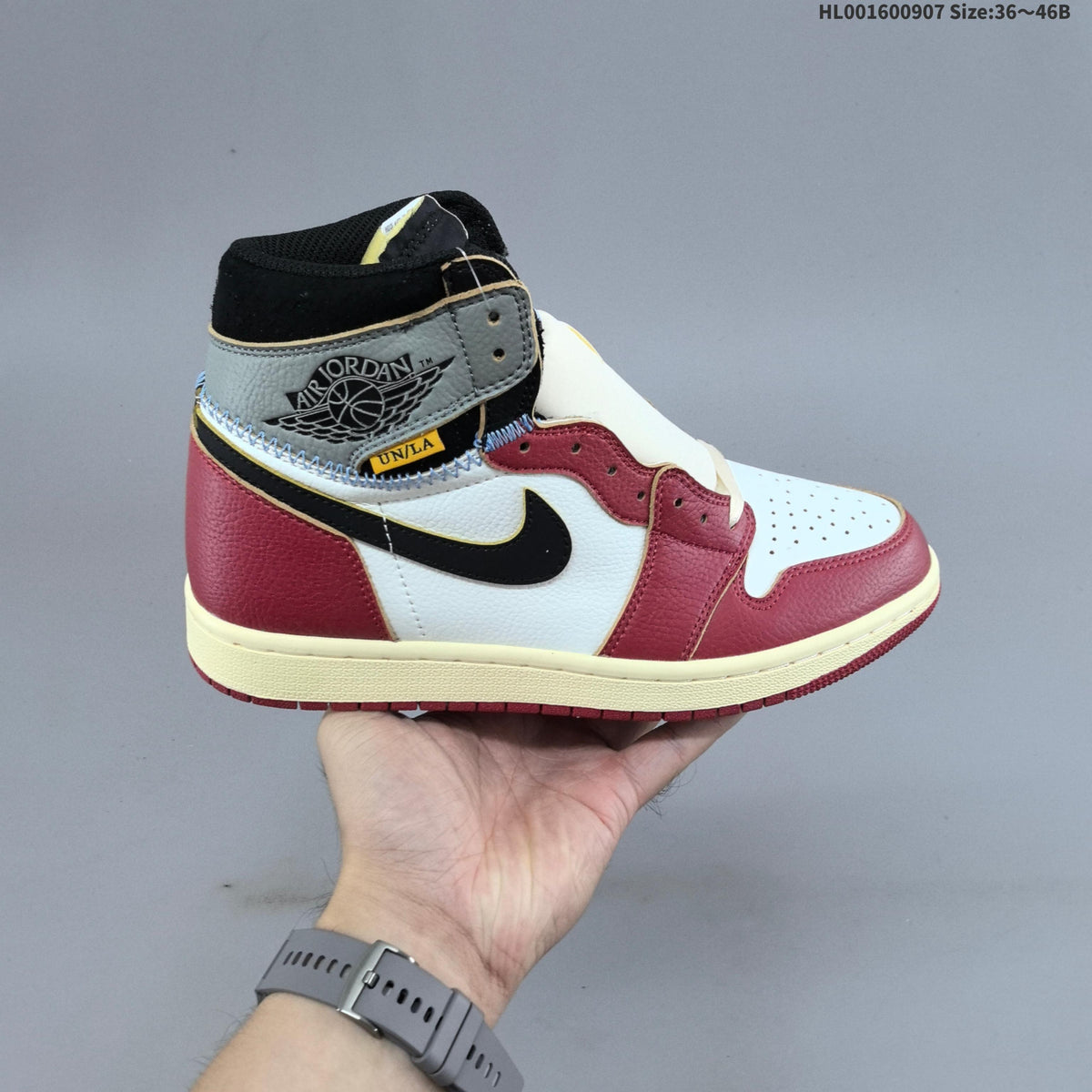 Jordan 1 Retro High OG Union LA White Red Sneakers