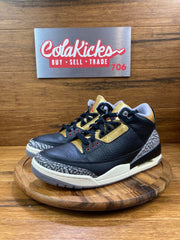 Jordan 3 Retro Black Cement Gold (Women's)