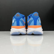 HOKA Clifton 9 Running Shoes in Blue and Orange