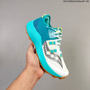 Saucony Endorphin Rift Trail Running Shoes, White and Teal