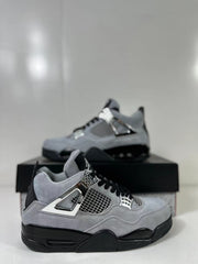 Jordan Air Jordan 4 Retro Gray Black Sneakers AQ9129-005