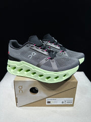 On Cloud eclipse Running Shoes in Gray and Lime