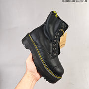 Dr. Martens 1460 Platform Lace-Up Boots, Black and Brown