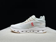 On Cloudnova 2 Sneakers, White and Flame