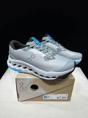 On Cloudsurfer Trail 2 Waterproof Trail Running Shoes Gray Blue