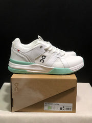 On THE ROGER Clubhouse Pro Tennis Shoes White Mint Green