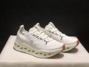 On Cloudsurfer Max Ivory Steel Grey Running Shoes
