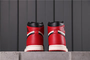 Air Jordan 1 High Bred Toe Black Red White 555088-610