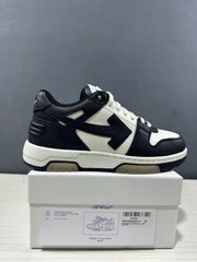 Off-White Out Of Office Low-Top Sneakers Black White OMAI89C99LEA0070110
