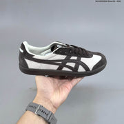 Onitsuka Tiger Tokuten Low-Top Sneakers in White and Dark Brown