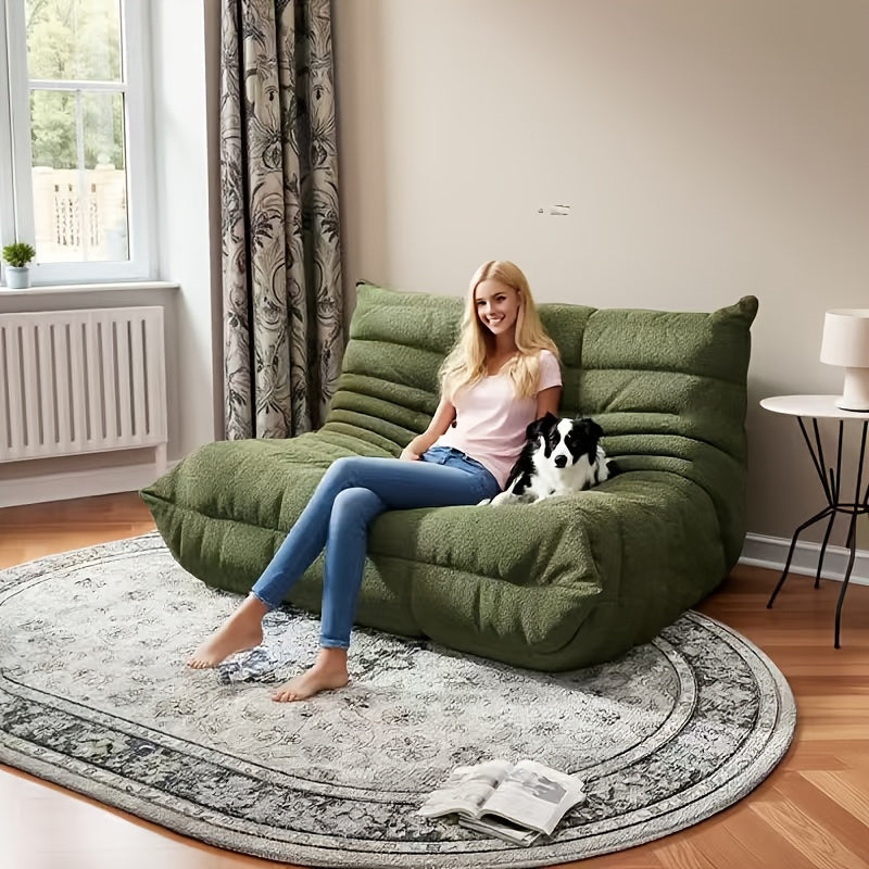 Bean Bag Chair, Family Corner Chair, Sofa, Fireplace Chair, Lazy Sofa, Compressed Sponge Sofa, Floor Single Leisure Chair, Sofa Bed, Suitable For Various Occasions In Hall, Office, Bedroom, Apartment