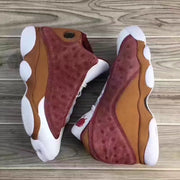 Jordan 13 Sneakers Burgundy Brown White
